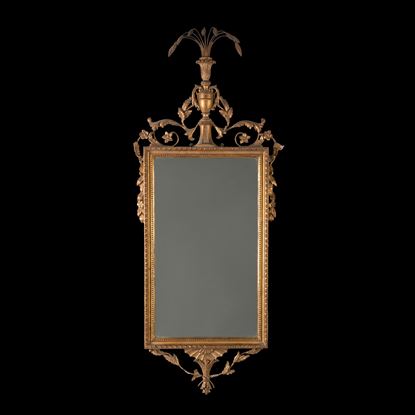 An Elegant English Gilt Mirror In the Neoclassical Style